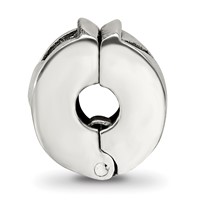 Sterling Silver Reflections Hinged Heart Clip Bead view 2