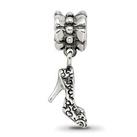 Sterling Silver Reflections High Heel Shoe Dangle Bead view 4