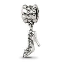 Sterling Silver Reflections High Heel Shoe Dangle Bead view 5