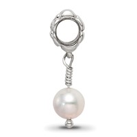 Sterling Silver Reflections Pink FW Cultured Pearl Dangle Bead view 2