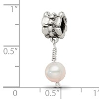 Sterling Silver Reflections Pink FW Cultured Pearl Dangle Bead view 3