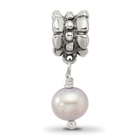 Sterling Silver Reflections Lavender Fw. Cultured Pearl Dangle Bead view 4