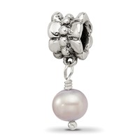 Sterling Silver Reflections Lavender Fw. Cultured Pearl Dangle Bead view 1