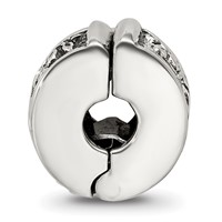 Sterling Silver Reflections Hinged Floral Clip Bead view 2