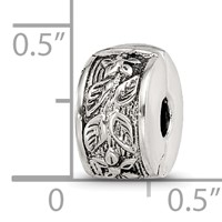 Sterling Silver Reflections Hinged Floral Clip Bead view 5