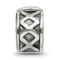Sterling Silver Reflections Hinged X Clip Bead view 4