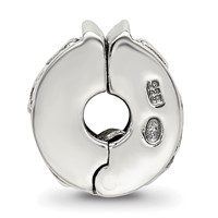 Sterling Silver Reflections Hinged Hearts Clip Bead view 2