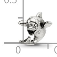 Sterling Silver Reflections Kids Dolphin Bead view 4