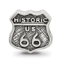 Sterling Silver Reflections Route 66 Bead view 3