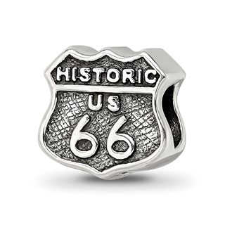 Sterling Silver Reflections Route 66 Bead