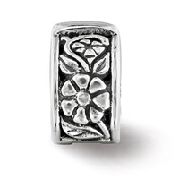Sterling Silver Reflections Hinged Floral Clip Bead view 5
