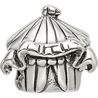 Sterling Silver Reflections Kids Circus Tent Bead view 4
