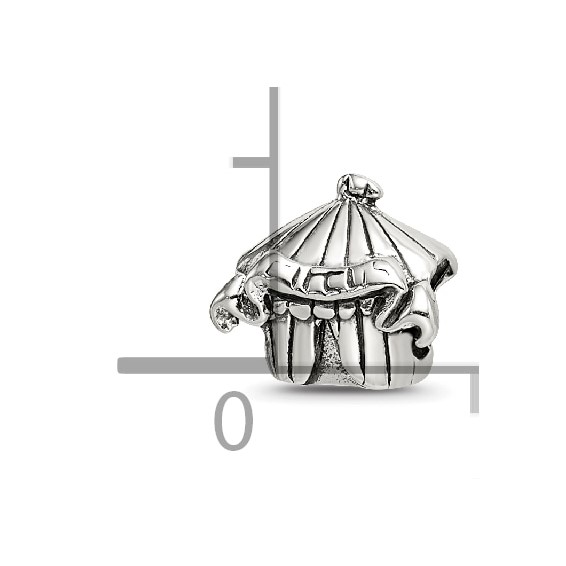 Sterling Silver Reflections Kids Circus Tent Bead