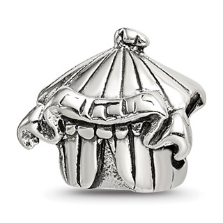 Sterling Silver Reflections Kids Circus Tent Bead