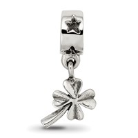 Sterling Silver Reflections 4-leaf Clover Dangle Bead view 4