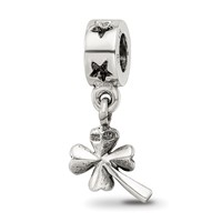 Sterling Silver Reflections 4-leaf Clover Dangle Bead view 5