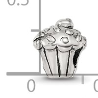 Sterling Silver Reflections Kids Cupcake Bead view 4