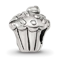 Sterling Silver Reflections Kids Cupcake Bead view 1