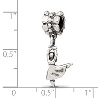 Sterling Silver Reflections Dancer Dangle Bead view 4
