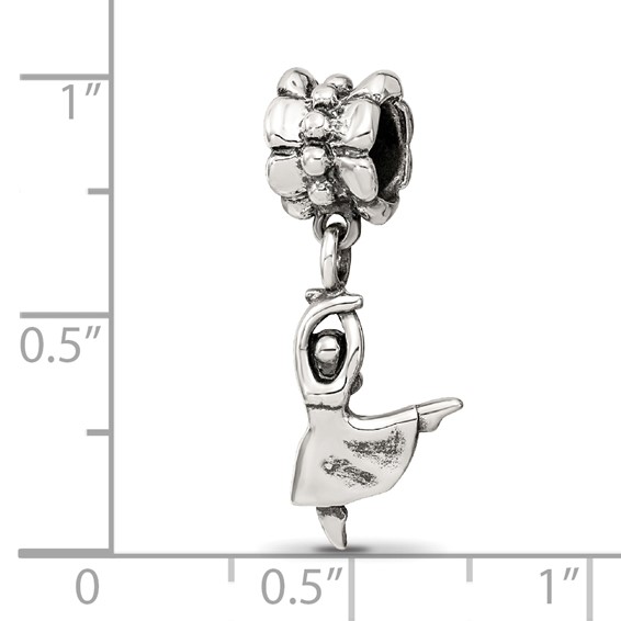 Sterling Silver Reflections Dancer Dangle Bead