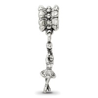 Sterling Silver Reflections Ballerina Dangle Bead view 4