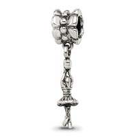 Sterling Silver Reflections Ballerina Dangle Bead view 5