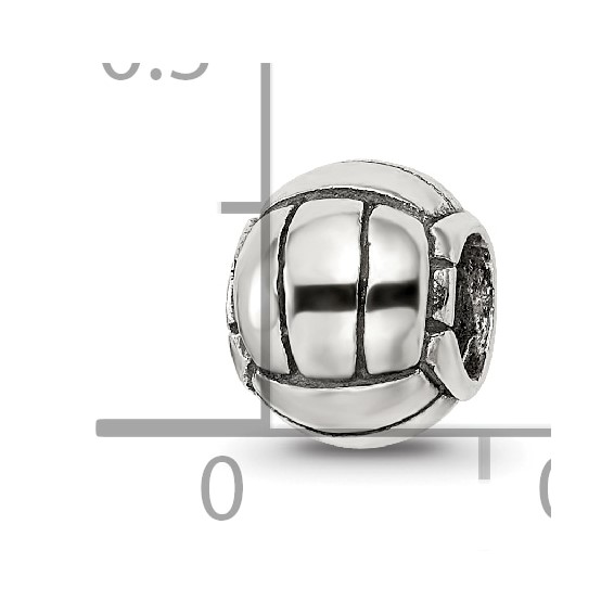 Sterling Silver Reflections Volleyball Bead