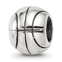 Sterling Silver Reflections Basketball Bead view 1