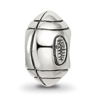 Sterling Silver Reflections Football Bead view 3
