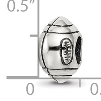 Sterling Silver Reflections Football Bead view 5