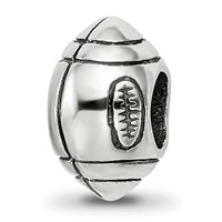 Sterling Silver Reflections Football Bead view 1