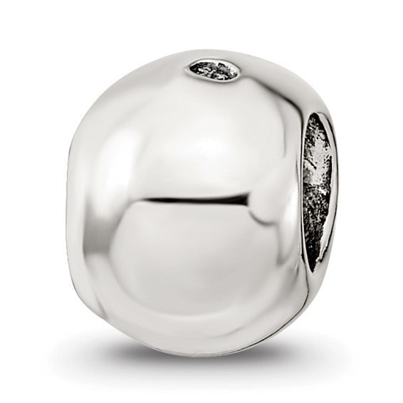 Sterling Silver Reflections Bowling Ball Bead