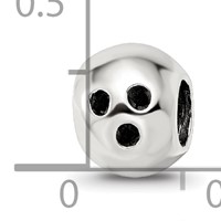 Sterling Silver Reflections Bowling Ball Bead view 4