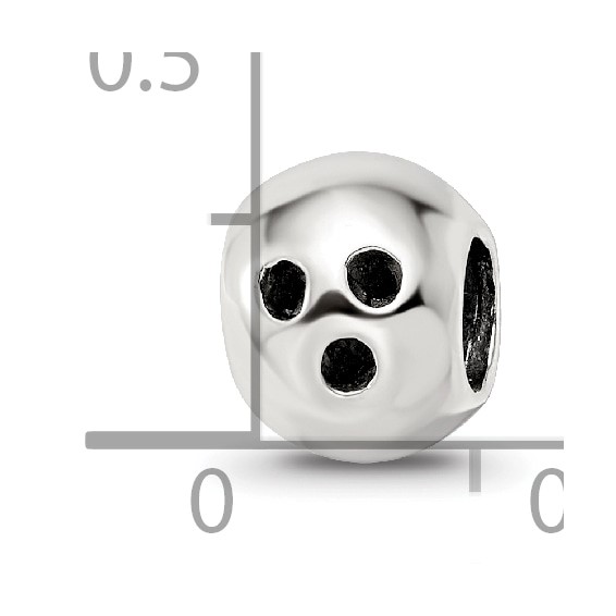 Sterling Silver Reflections Bowling Ball Bead