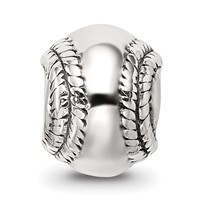 Sterling Silver Reflections Baseball Bead view 3