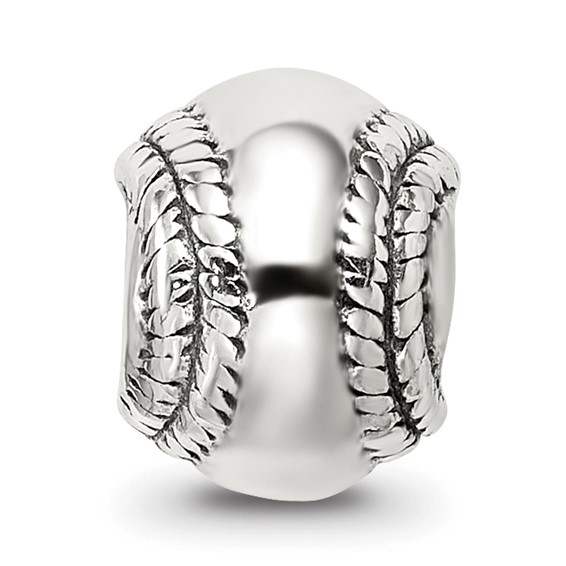 Sterling Silver Reflections Baseball Bead
