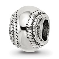 Sterling Silver Reflections Baseball Bead view 1