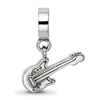 Sterling Silver Reflections Electric Guitar Bead view 3