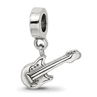 Sterling Silver Reflections Electric Guitar Bead view 1