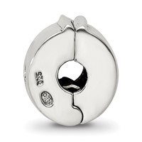 Sterling Silver Reflections Hinged CZ Clip Bead view 2