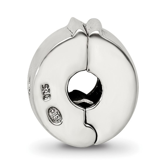 Sterling Silver Reflections Hinged CZ Clip Bead
