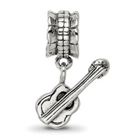 Sterling Silver Reflections Guitar Bead view 3