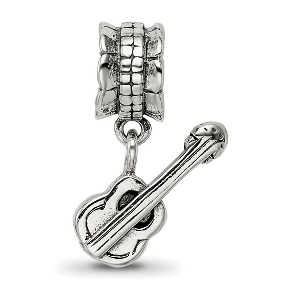Sterling Silver Reflections Guitar Bead