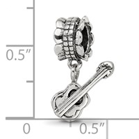 Sterling Silver Reflections Guitar Bead view 4