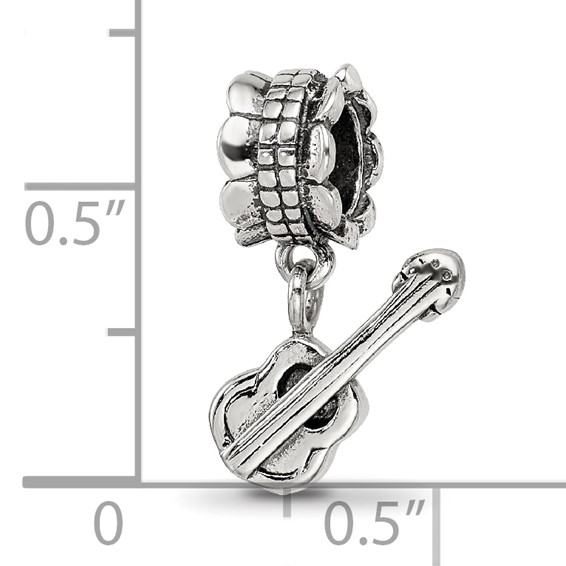 Sterling Silver Reflections Guitar Bead