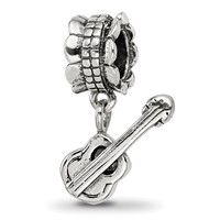 Sterling Silver Reflections Guitar Bead view 1