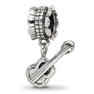 Sterling Silver Reflections Guitar Bead