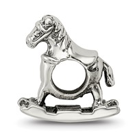 Sterling Silver Reflections Rocking Horse Bead view 2