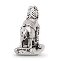Sterling Silver Reflections Rocking Horse Bead view 5
