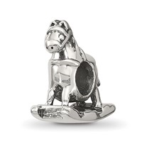 Sterling Silver Reflections Rocking Horse Bead view 1